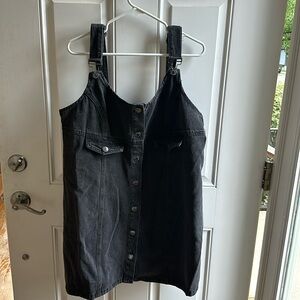 Forever 21 Black Overall Dress
